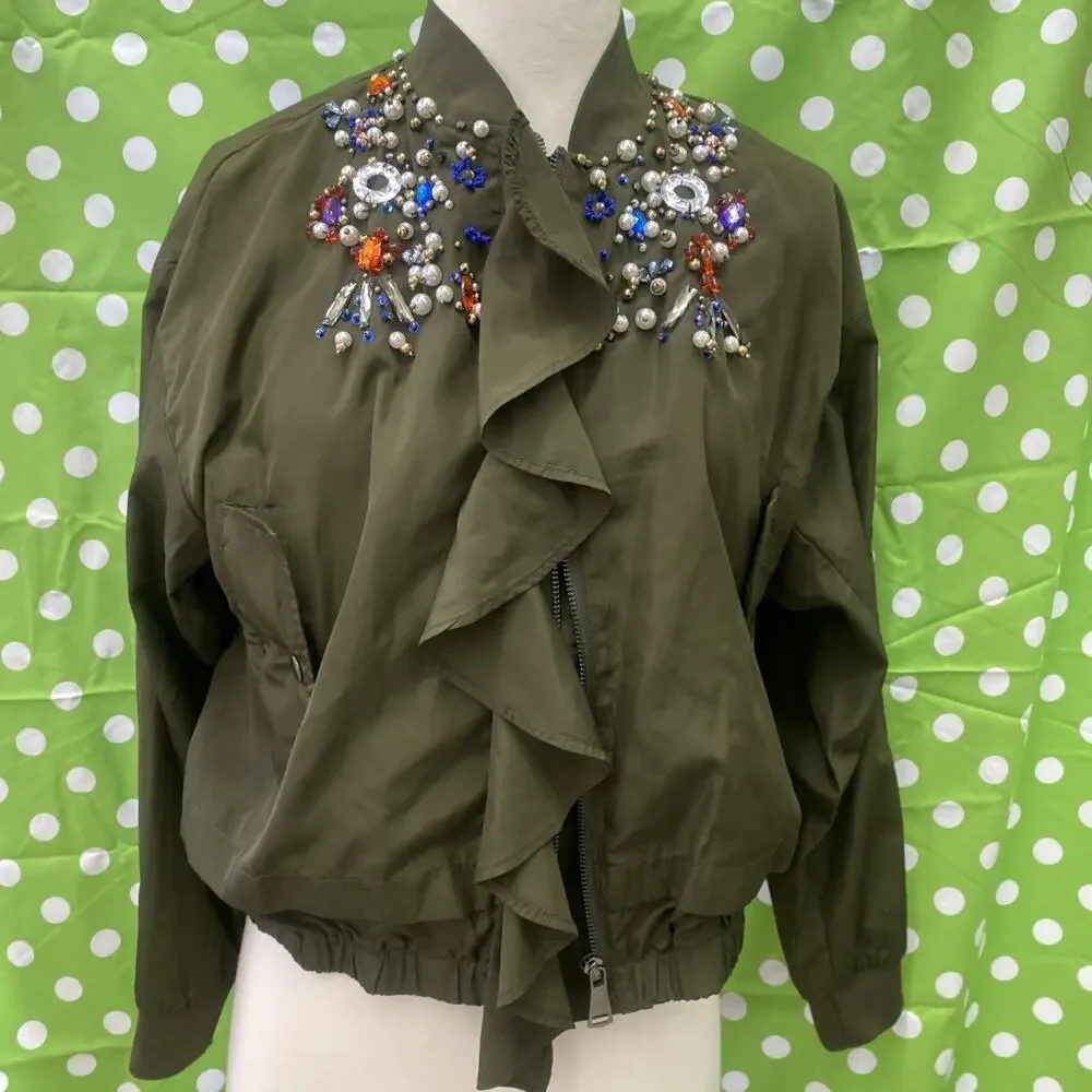 Molly Bracken NWT Jeweled Jacket Size S K18